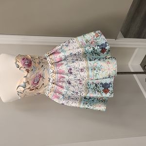 Romance short print dress